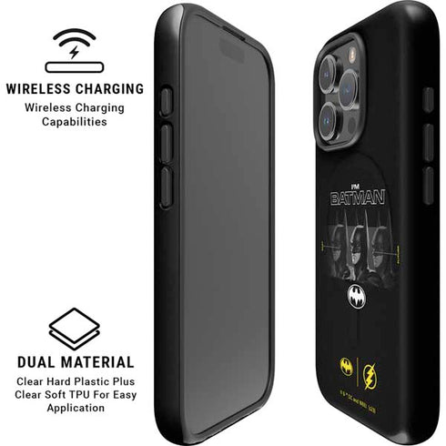 DC Comics The Flash Movie: I am Batman Past to Future iPhone 16 Pro Magsafe Impact Case