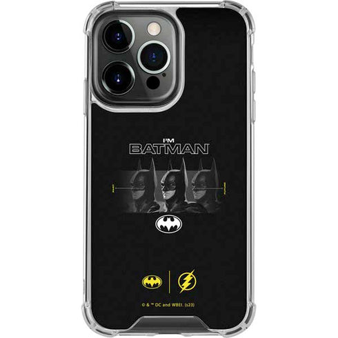 DC Comics The Flash Movie: I am Batman Past to Future iPhone 16 Pro Max Clear Case