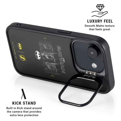 DC Comics The Flash Movie: I am Batman Past to Future iPhone 16e Kickstand Case