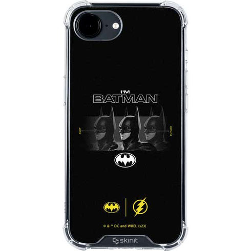 DC Comics The Flash Movie: I am Batman Past to Future iPhone 16e Clear Case
