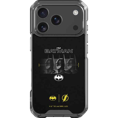 DC Comics The Flash Movie: I am Batman Past to Future iPhone 18 Pro Clear Case