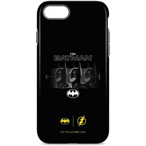 DC Comics The Flash Movie: I am Batman Past to Future iPhone Cases