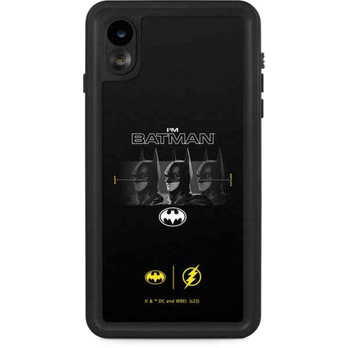 DC Comics The Flash Movie: I am Batman Past to Future iPhone XR Waterproof Case