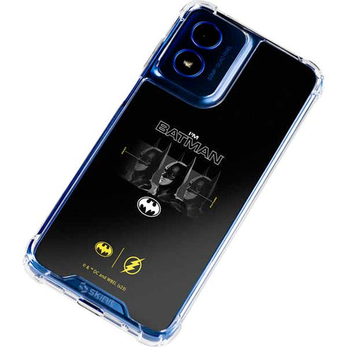 DC Comics The Flash Movie: I am Batman Past to Future Moto G 5G (2024) Clear Case