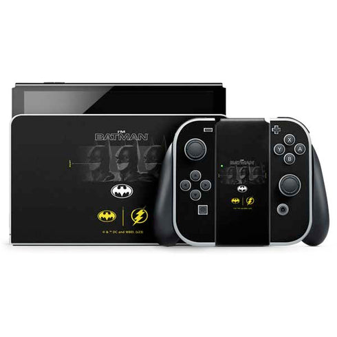 DC Comics The Flash Movie: I am Batman Past to Future Nintendo Switch OLED (2021) Skin