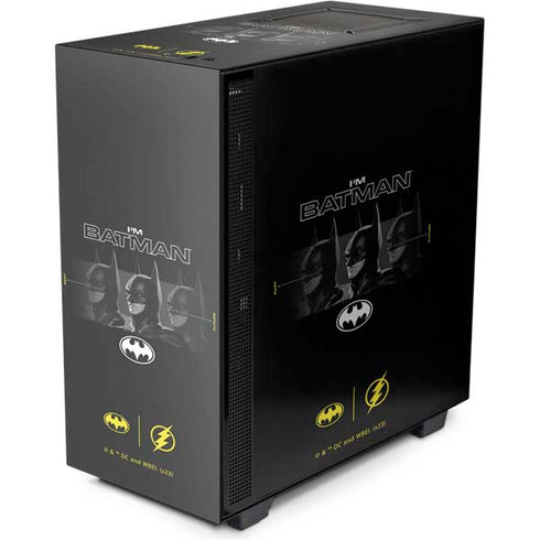 DC Comics The Flash Movie: I am Batman Past to Future NZXT H510 Compact ATX Mid-Tower Case Skin