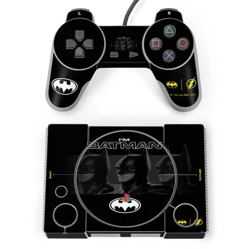 DC Comics The Flash Movie: I am Batman Past to Future PlayStation Classic Bundle Skin