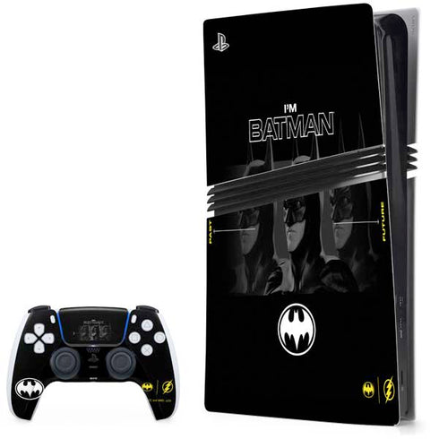 DC Comics The Flash Movie: I am Batman Past to Future PS5 Pro Bundle Skin