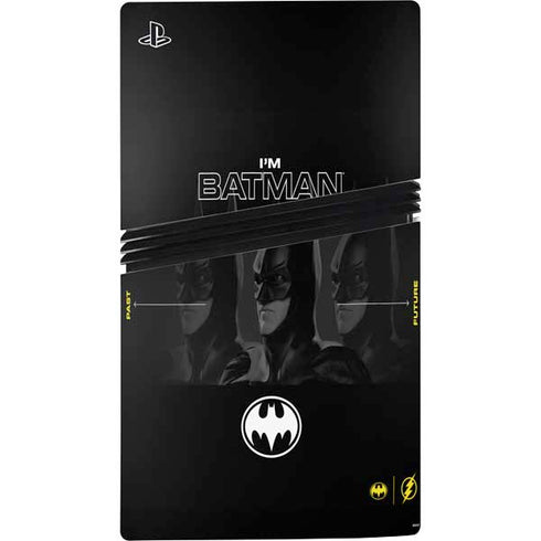 DC Comics The Flash Movie: I am Batman Past to Future PS5 Pro Console Skin