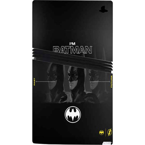 DC Comics The Flash Movie: I am Batman Past to Future PS5 Pro Console Skin