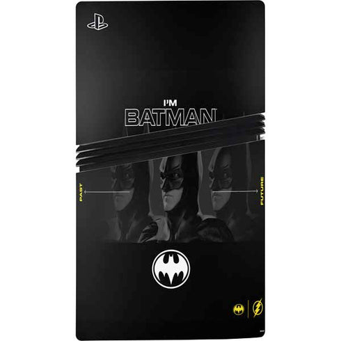 DC Comics The Flash Movie: I am Batman Past to Future PS5 Pro Disk Console Skin
