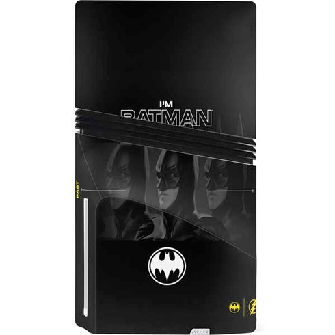 DC Comics The Flash Movie: I am Batman Past to Future PS5 Pro Disk Console Skin