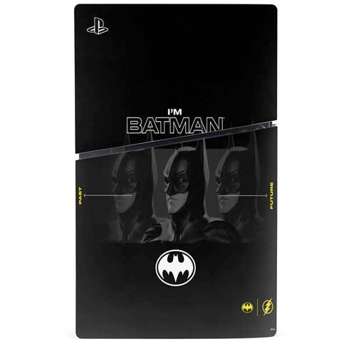 DC Comics The Flash Movie: I am Batman Past to Future PS5 Slim Digital Edition Console Skin