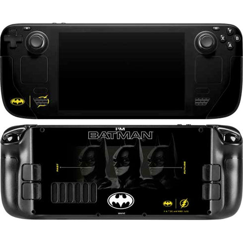 DC Comics The Flash Movie: I am Batman Past to Future Steam Deck Handheld Gaming Computer OLED Skin
