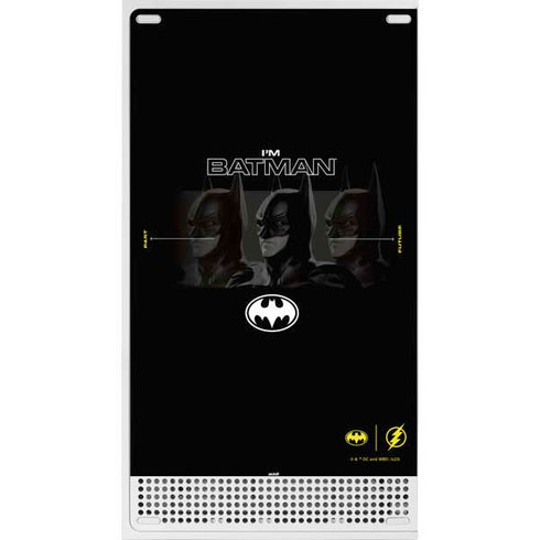 DC Comics The Flash Movie: I am Batman Past to Future Xbox Series S Console Skin