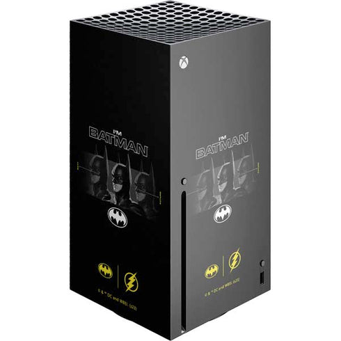 DC Comics The Flash Movie: I am Batman Past to Future Xbox Series X Console Skin