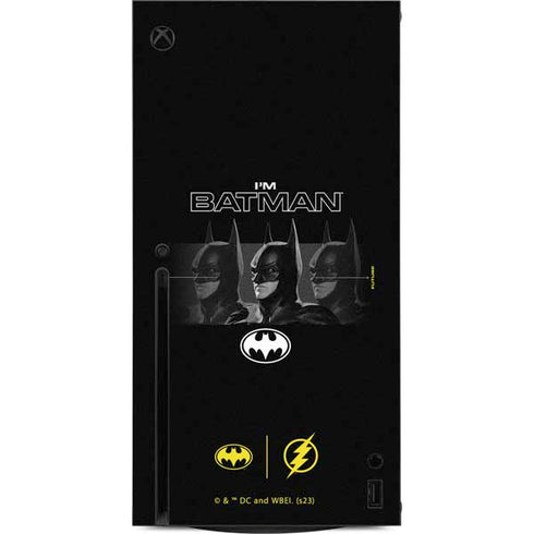 DC Comics The Flash Movie: I am Batman Past to Future Xbox Series X Console Skin