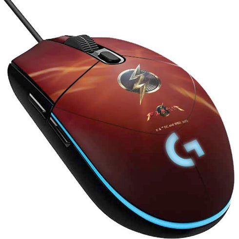 DC Comics The Flash Movie: Logo Poster G203 Prodigy RGB Wired Gaming Mouse Skin