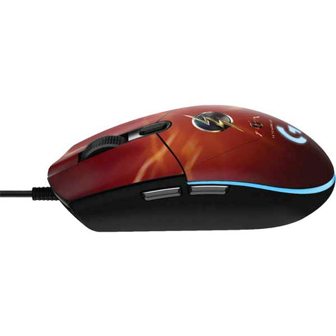 DC Comics The Flash Movie: Logo Poster G203 Prodigy RGB Wired Gaming Mouse Skin