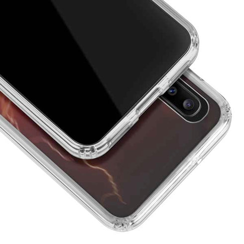 DC Comics The Flash Movie: Logo Poster Galaxy A30 Clear Case