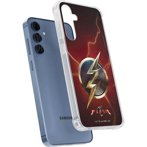 DC Comics The Flash Movie: Logo Poster Galaxy A35 5G Clear Case
