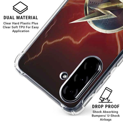 DC Comics The Flash Movie: Logo Poster Galaxy A36 5G Clear Case