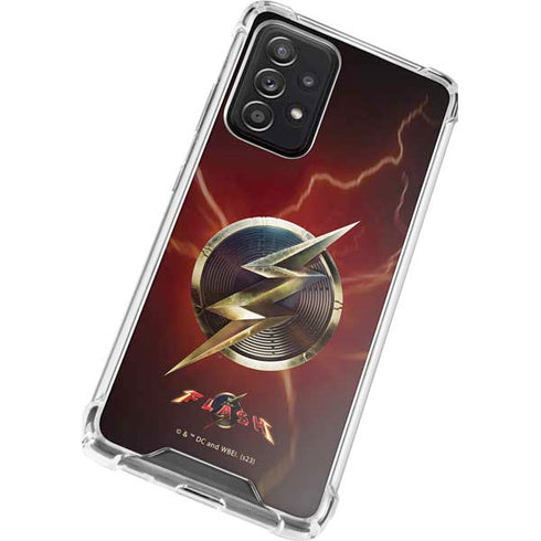 DC Comics The Flash Movie: Logo Poster Galaxy A72 5G Clear Case