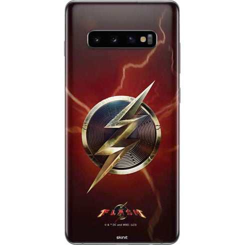 DC Comics The Flash Movie: Logo Poster Galaxy S10 Plus Skin