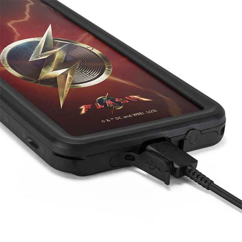 DC Comics The Flash Movie: Logo Poster Galaxy S20 Plus Waterproof Case