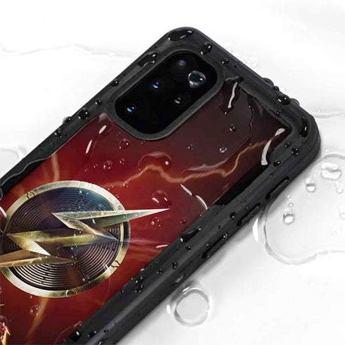 DC Comics The Flash Movie: Logo Poster Galaxy S20 Plus Waterproof Case
