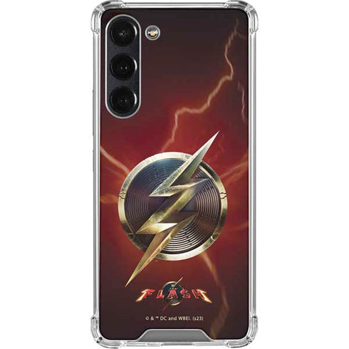 DC Comics The Flash Movie: Logo Poster Galaxy S24 FE Clear Case