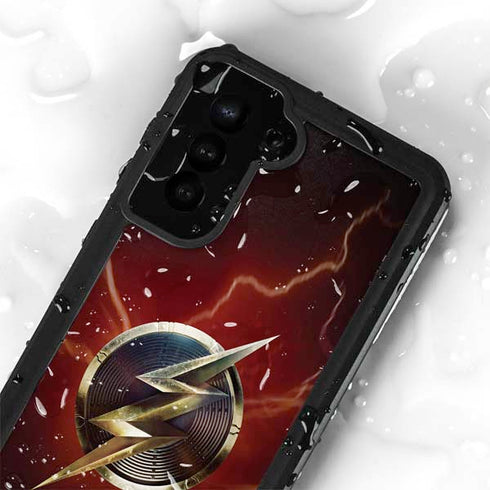 DC Comics The Flash Movie: Logo Poster Galaxy S24 Plus Waterproof Case