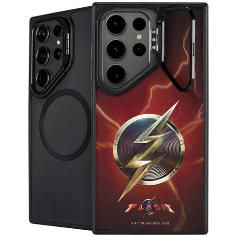 DC Comics The Flash Movie: Logo Poster Galaxy S25 Ultra Kickstand Case