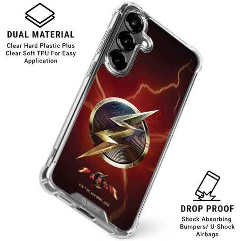 DC Comics The Flash Movie: Logo Poster Galaxy S26 Plus Clear Case