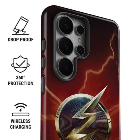 DC Comics The Flash Movie: Logo Poster Galaxy S26 Ultra Impact Case