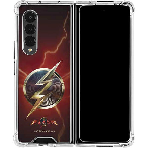 DC Comics The Flash Movie: Logo Poster Galaxy Z Fold4 5G Clear Case