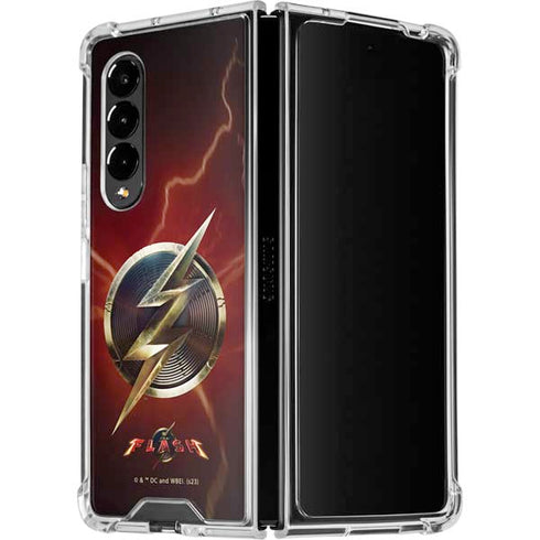 DC Comics The Flash Movie: Logo Poster Galaxy Z Fold4 5G Clear Case