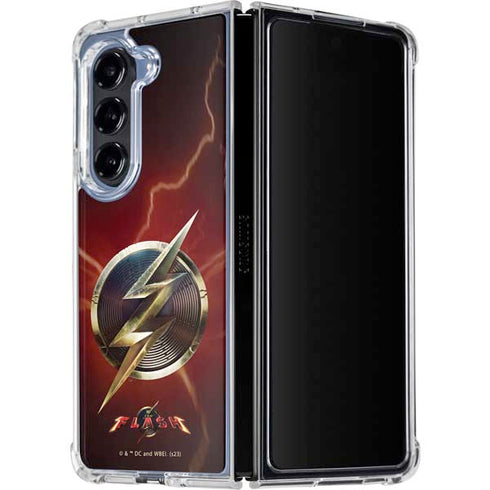 DC Comics The Flash Movie: Logo Poster Galaxy Z Fold5 5G Clear Case