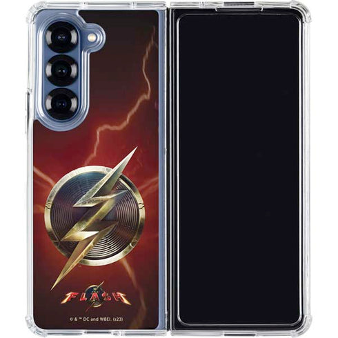 DC Comics The Flash Movie: Logo Poster Galaxy Z Fold7 Clear Case