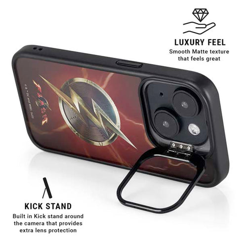 DC Comics The Flash Movie: Logo Poster iPhone 14 Plus Kickstand Case
