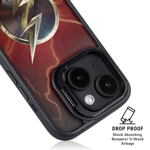 DC Comics The Flash Movie: Logo Poster iPhone 14 Plus Kickstand Case
