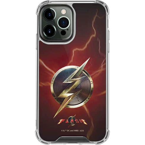 DC Comics The Flash Movie: Logo Poster iPhone 14 Pro Max Clear Case