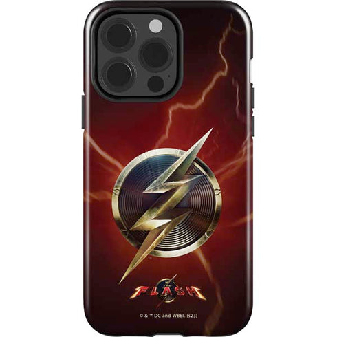 DC Comics The Flash Movie: Logo Poster iPhone 15 Pro Impact Case