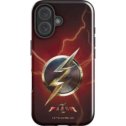 DC Comics The Flash Movie: Logo Poster iPhone 16 Impact Case