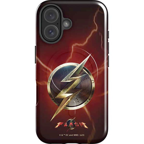 DC Comics The Flash Movie: Logo Poster iPhone 16 Magsafe Impact Case