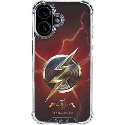 DC Comics The Flash Movie: Logo Poster iPhone 16 Plus Clear Case