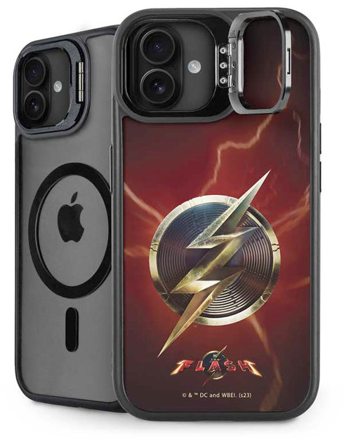 DC Comics The Flash Movie: Logo Poster iPhone 16 Plus Kickstand Case