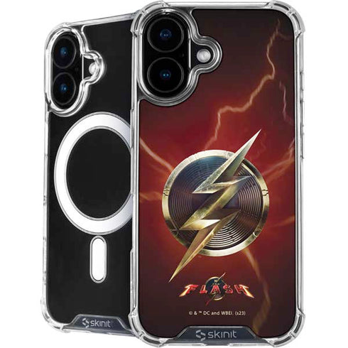 DC Comics The Flash Movie: Logo Poster iPhone 16 Plus MagSafe Case