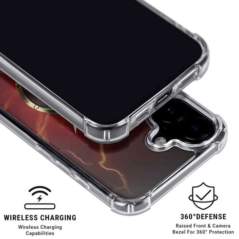DC Comics The Flash Movie: Logo Poster iPhone 16 Plus MagSafe Case