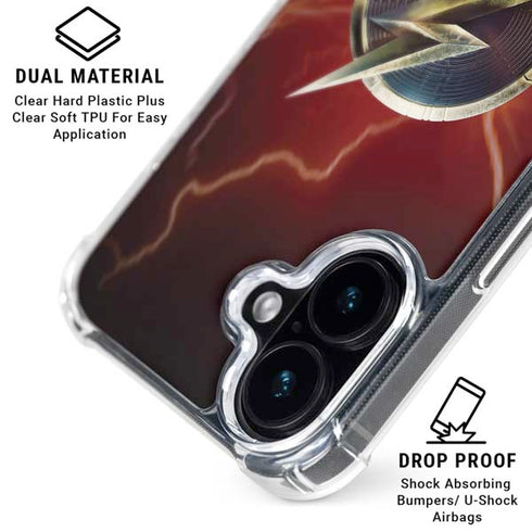 DC Comics The Flash Movie: Logo Poster iPhone 16 Plus MagSafe Case